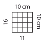 İlmek sayisi 16 x 11